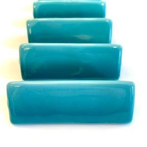 Le Creuset Cheese Markers (or Place Setting Markers), Set of 4, Caribbean Blue